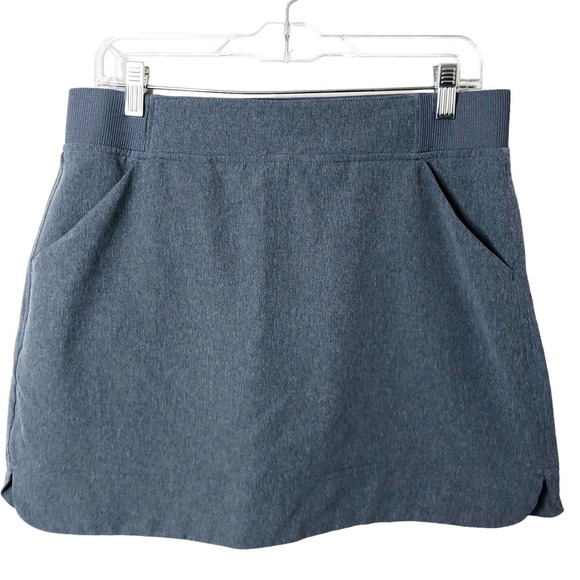 thumbnail image 2 of 32 Degrees Ladies' Tech Skort - Athletic Skirt With Built-in Shorts In Vintage Indigo Blue 2 of 13